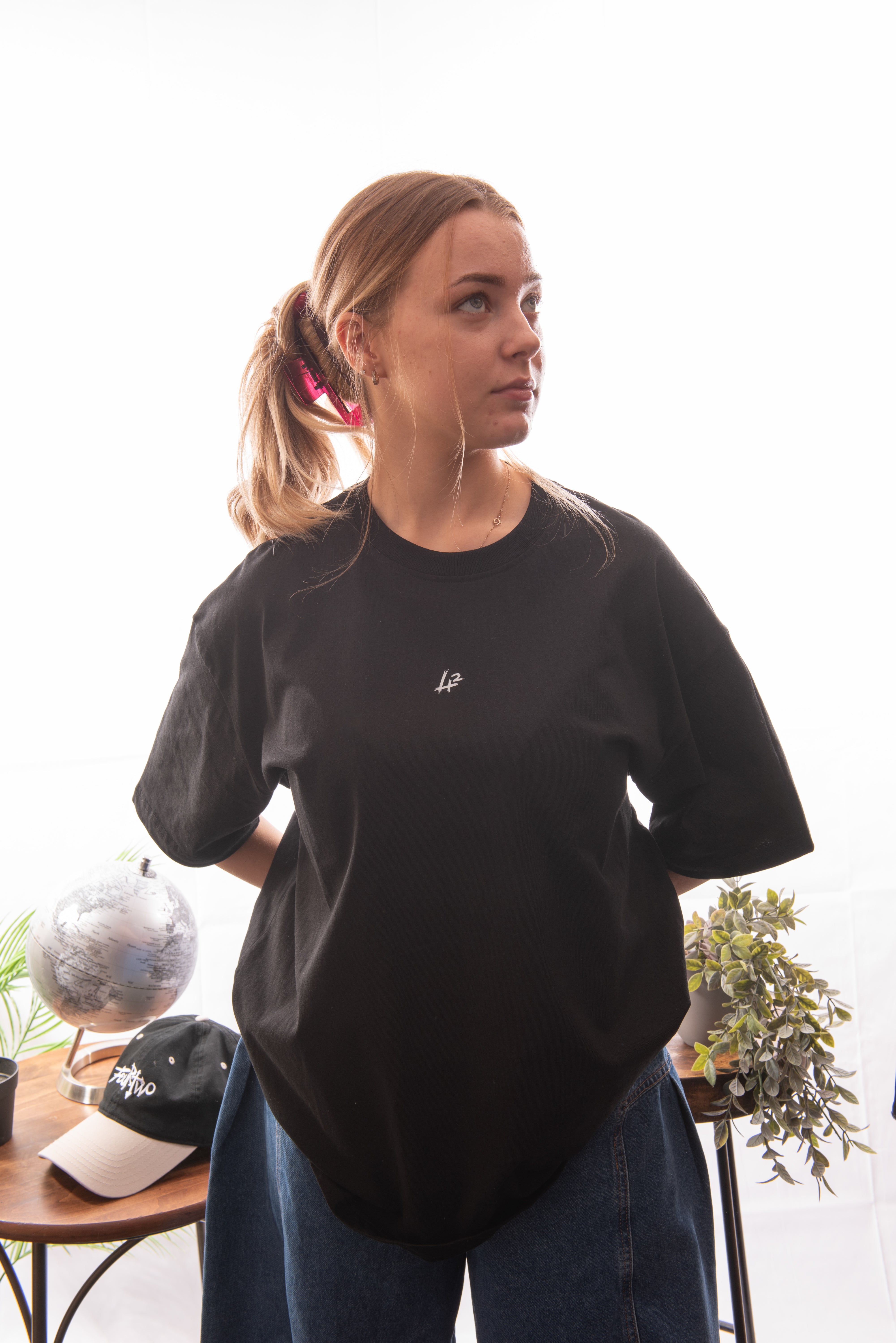 Oversize Deep Drop Shoulder Tee - Ozone