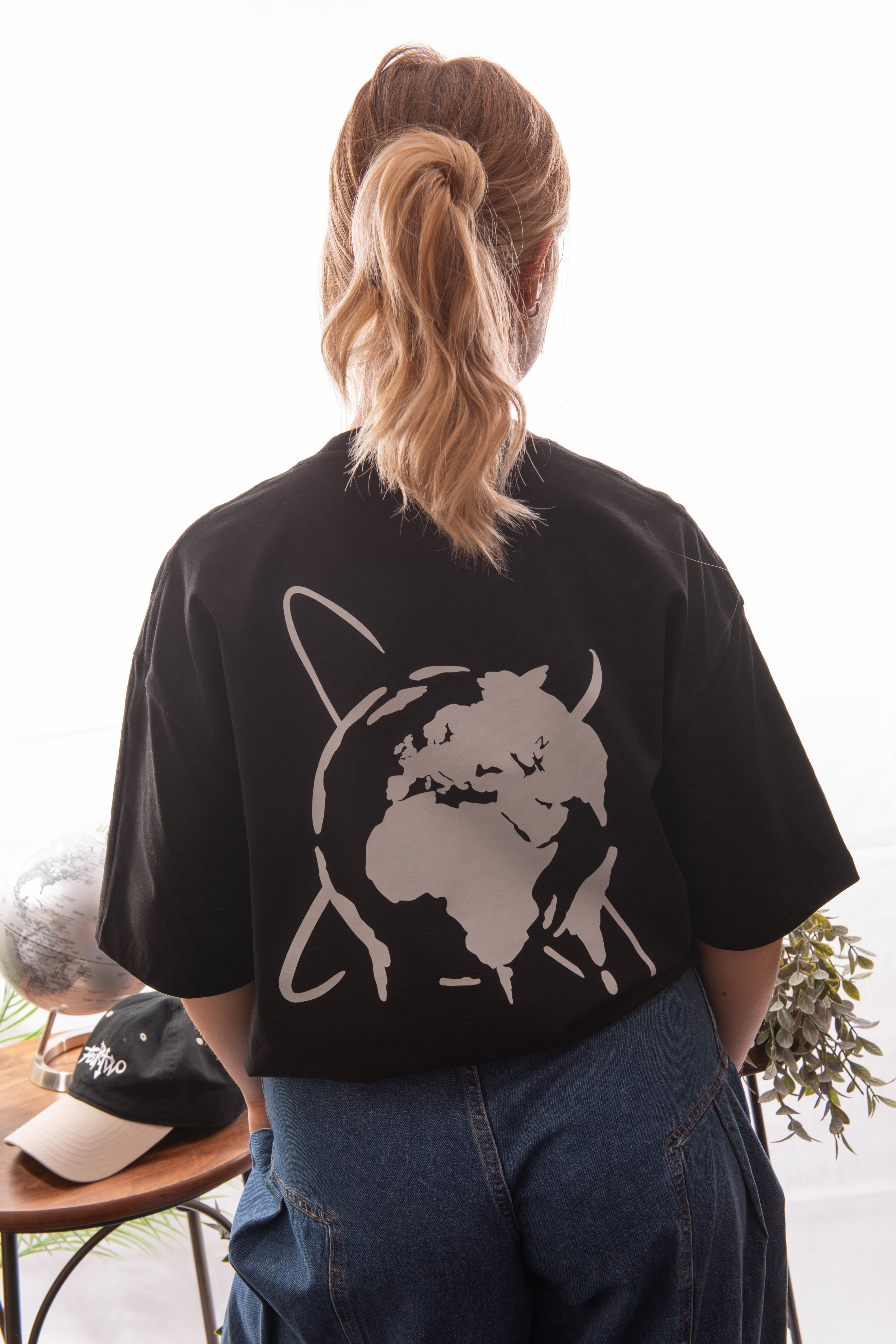 Oversize Deep Drop Shoulder Tee - Ozone