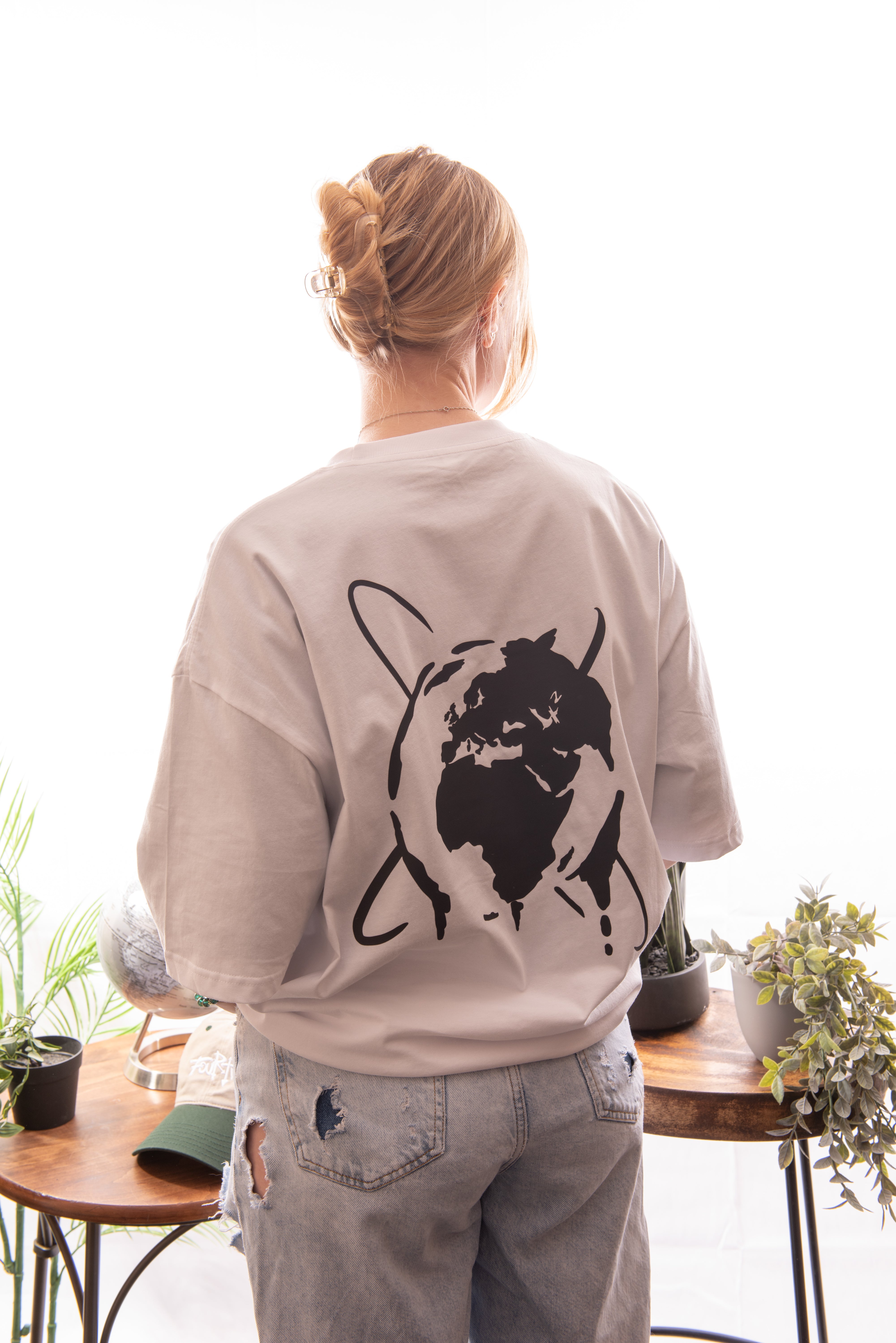 Oversize Deep Drop Shoulder Tee - Ozone